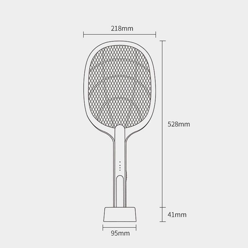 MATAMOSCAS Y LÁMPARA DE MOSQUITOS RECARGABLE 2 EN 1 CON SOPORTE