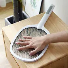 MATAMOSCAS Y LÁMPARA DE MOSQUITOS RECARGABLE 2 EN 1 CON SOPORTE