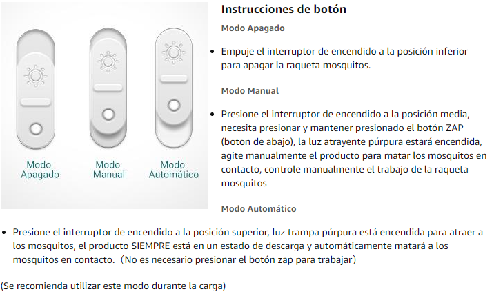 MATAMOSCAS Y LÁMPARA DE MOSQUITOS RECARGABLE 2 EN 1 CON SOPORTE